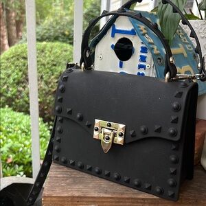 Black Studded Handbag